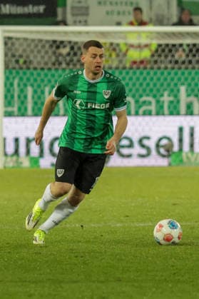 06.02.2026, xgrfx, Fussball 2.Bundesliga, Preußen Münster - VfL Bochum v.l. Torge Paetow (Preußen Münster) (DFL DFB REGULATIONS PROHIBIT ANY USE OF PHOTOGRAPHS as IMAGE SEQUENCES and or QUASI-VIDEO) Münster