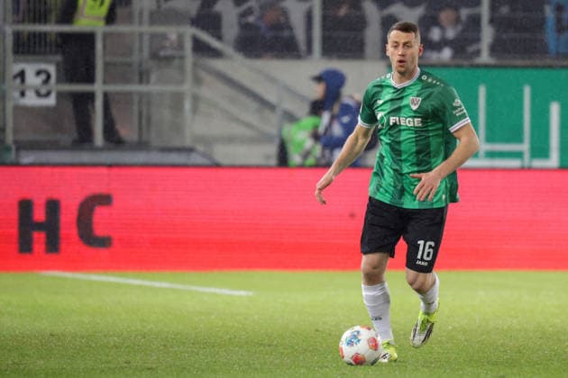 06.02.2026, xgrfx, Fussball 2.Bundesliga, Preußen Münster - VfL Bochum v.l. Torge Paetow (Preußen Münster) (DFL DFB REGULATIONS PROHIBIT ANY USE OF PHOTOGRAPHS as IMAGE SEQUENCES and or QUASI-VIDEO) Münster