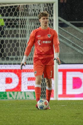 06.02.2026, xgrfx, Fussball 2.Bundesliga, Preußen Münster - VfL Bochum v.l. Johannes Schenk (Preußen Münster) (DFL DFB REGULATIONS PROHIBIT ANY USE OF PHOTOGRAPHS as IMAGE SEQUENCES and or QUASI-VIDEO) Münster