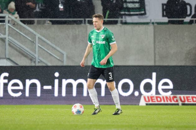06.02.2026, xgrfx, Fussball 2.Bundesliga, Preußen Münster - VfL Bochum v.l. Paul Jaeckel (Preußen Münster) (DFL DFB REGULATIONS PROHIBIT ANY USE OF PHOTOGRAPHS as IMAGE SEQUENCES and or QUASI-VIDEO) Münster
