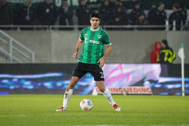 06.02.2026, xgrfx, Fussball 2.Bundesliga, Preußen Münster - VfL Bochum v.l. Batuhan Sertdemir (Preußen Münster) (DFL DFB REGULATIONS PROHIBIT ANY USE OF PHOTOGRAPHS as IMAGE SEQUENCES and or QUASI-VIDEO) Münster