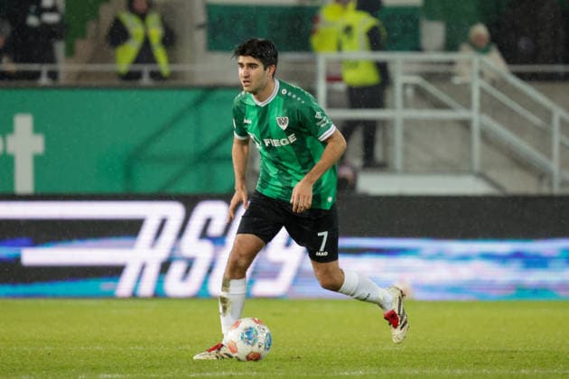 06.02.2026, xgrfx, Fussball 2.Bundesliga, Preußen Münster - VfL Bochum v.l. Batuhan Sertdemir (Preußen Münster) (DFL DFB REGULATIONS PROHIBIT ANY USE OF PHOTOGRAPHS as IMAGE SEQUENCES and or QUASI-VIDEO) Münster