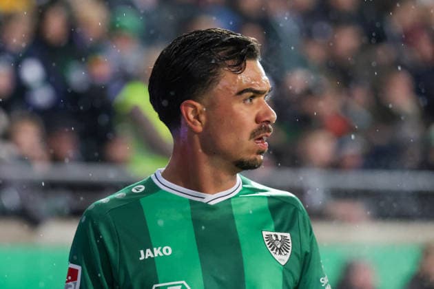06.02.2026, xgrfx, Fussball 2.Bundesliga, Preußen Münster - VfL Bochum v.l. Oliver Batista Meier (Preußen Münster) (DFL DFB REGULATIONS PROHIBIT ANY USE OF PHOTOGRAPHS as IMAGE SEQUENCES and or QUASI-VIDEO) Münster