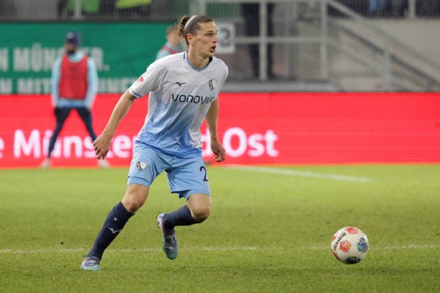 06.02.2026, xgrfx, Fussball 2.Bundesliga, Preußen Münster - VfL Bochum v.l. Noah Loosli (VfL Bochum) (DFL DFB REGULATIONS PROHIBIT ANY USE OF PHOTOGRAPHS as IMAGE SEQUENCES and or QUASI-VIDEO) Münster