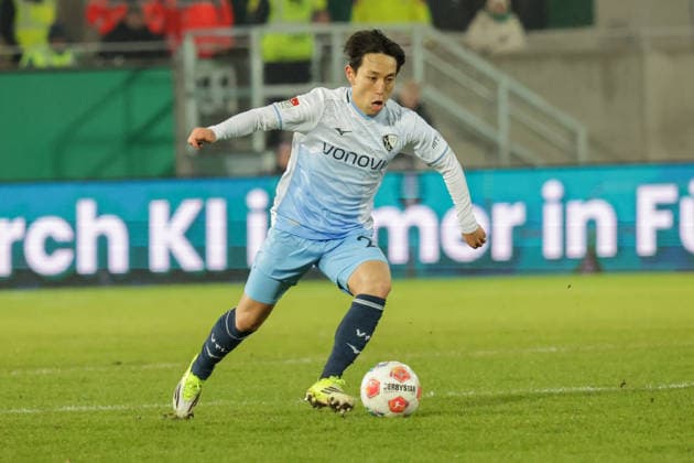 06.02.2026, xgrfx, Fussball 2.Bundesliga, Preußen Münster - VfL Bochum v.l. Koji Miyoshi (VfL Bochum) (DFL DFB REGULATIONS PROHIBIT ANY USE OF PHOTOGRAPHS as IMAGE SEQUENCES and or QUASI-VIDEO) Münster