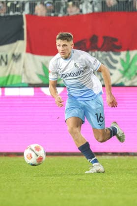 06.02.2026, xgrfx, Fussball 2.Bundesliga, Preußen Münster - VfL Bochum v.l. Callum Marshall (VfL Bochum) (DFL DFB REGULATIONS PROHIBIT ANY USE OF PHOTOGRAPHS as IMAGE SEQUENCES and or QUASI-VIDEO) Münster