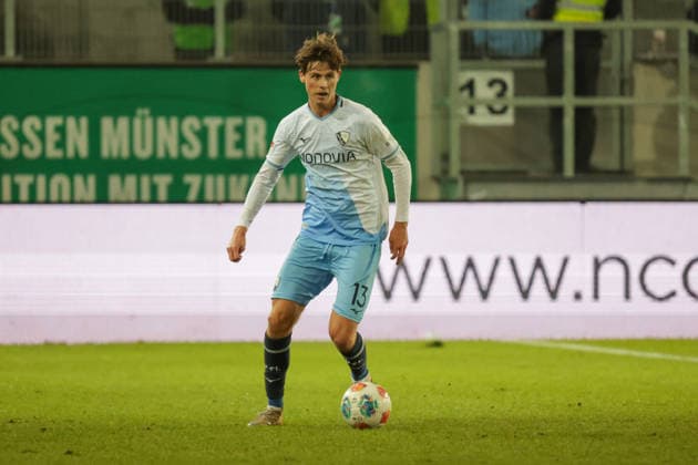 06.02.2026, xgrfx, Fussball 2.Bundesliga, Preußen Münster - VfL Bochum v.l. Oliver Olsen (VfL Bochum) (DFL DFB REGULATIONS PROHIBIT ANY USE OF PHOTOGRAPHS as IMAGE SEQUENCES and or QUASI-VIDEO) Münster