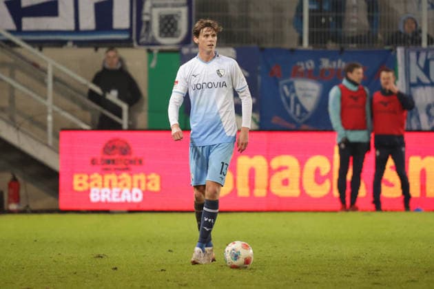 06.02.2026, xgrfx, Fussball 2.Bundesliga, Preußen Münster - VfL Bochum v.l. Oliver Olsen (VfL Bochum) (DFL DFB REGULATIONS PROHIBIT ANY USE OF PHOTOGRAPHS as IMAGE SEQUENCES and or QUASI-VIDEO) Münster