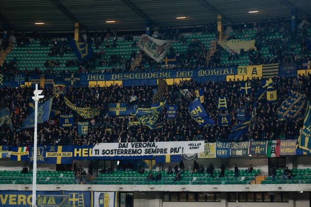 February 6, 2026, Verona, Italy: Hellas Verona FC s fans during the Italian Serie A soccer match Hellas Verona FC vs AC Pisa 1909 at Marcantonio Bentegodi Stadium..Final score Hellas Verona FC 0:0 AC Pisa 1909 Verona Italy - ZUMAs197 20260206_aaa_s197_408 Copyright: xEmanuelexPennacchiox