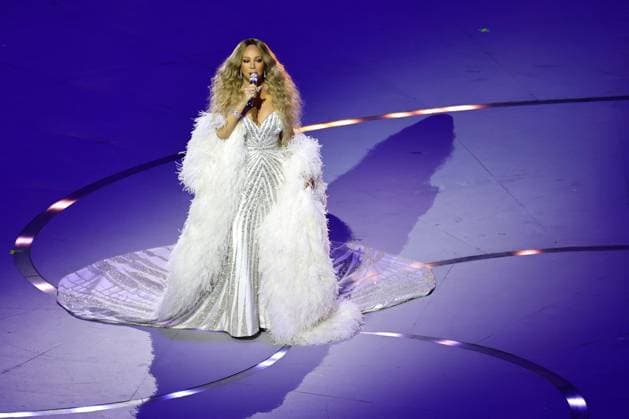 Milan Cortina Olympics: Opening ceremony U.S. singer Mariah Carey performs at the opening ceremony of the Milan Cortina Olympics in Milan on Feb. 6, 2026.  A14AA0005251699P