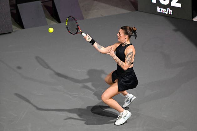 Transylvania Open 2026 - WTA, Tennis Damen 250 Tournament - Semi-finals Oleksandra Oliynykova plays during the Transylvania Open 2026 Semi-finals at BT Arena in Cluj-Napoca, Romania, on February 6, 2026. Cluj-Napoca Romania  Copyright: xFlaviuxBuboix originalFilename:buboi-notitle260206_npGwe.jpg