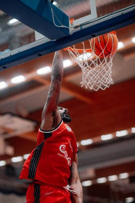 BB-2BL SBB Baskets - Eisbaeren Bremerhaven Michael Hughes II (SBB Baskets) waehrend der Saison 2025-2026 in der 2. Barmer Basketball Bundesliga Pro A am 21. Spieltag SBB Baskets und Eisbaeren Bremerhaven in der Wolfgang-Lakenmacher-Halle am 6. February 2026 in Magdeburg, Sachsen Anhalt, Deutschland