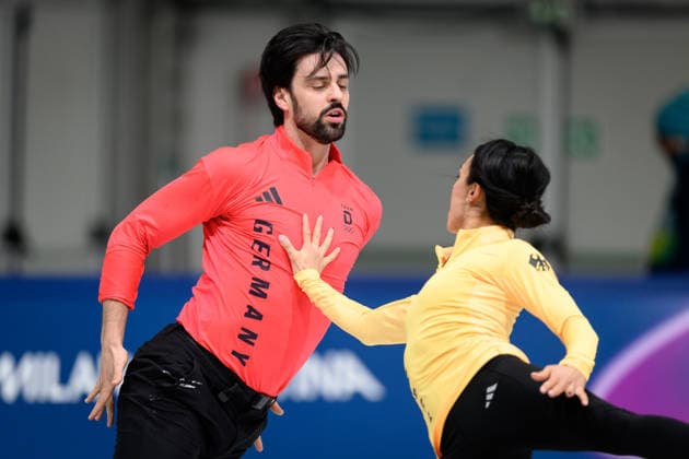 260207 Jennifer Janse van Rensburg and Benjamin Steffan of Germany at an ice dance practice during day 1 of the 2026 Winter Olympics on February 7, 2026 in Milan. Photo: Carl Sandin BILDBYRAN kod CS CS0855 konstakning Figure skating, Eiskunstlauf kunstlop Olympic Games, Olympische Spiele, Olympia, OS olympics winter olympics os ol olympiska spel vinter-os olympiske leker milano cortina 2026 milan cortina 2026 milano cortina 2026 olympic games milano cortina 2026 winter olympic games milano cortina-os milano cortina-ol vinter-ol 1 bbeng *** 260207 Jennifer Janse van Rensburg and Benjamin Steffan of Germany at an ice dance practice during day 1 of the 2026 Winter Olympics on February 7, 2026 in Milan Photo Carl Sandin BILDBYRAN code CS CS0855 konstakning figure skating kunstlop olympic games olympics winter olympics os ol olympiska spel vinter os olympiske leker milano cortina 2026 milan cortina 2026 milano cortina 2026 olympic games milano cortina 2026 winter olympic games milano cortina os milano cortina ol vinter ol 1 bbeng  Copyright: CARLxSANDIN BB260207CS042