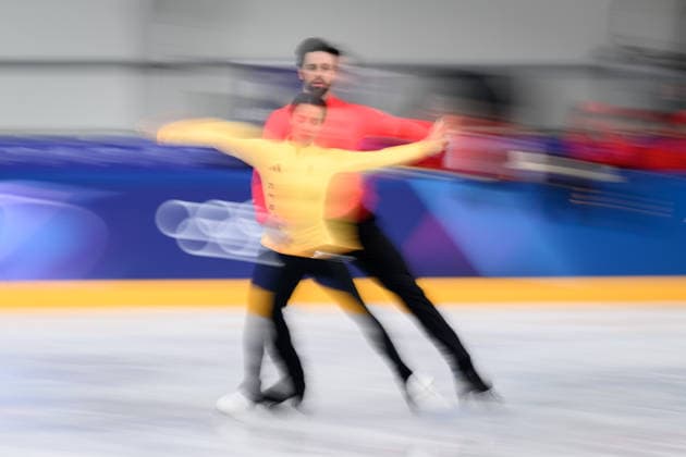 260207 Jennifer Janse van Rensburg and Benjamin Steffan of Germany at an ice dance practice during day 1 of the 2026 Winter Olympics on February 7, 2026 in Milan. Photo: Carl Sandin BILDBYRAN kod CS CS0855 konstakning Figure skating, Eiskunstlauf kunstlop Olympic Games, Olympische Spiele, Olympia, OS olympics winter olympics os ol olympiska spel vinter-os olympiske leker milano cortina 2026 milan cortina 2026 milano cortina 2026 olympic games milano cortina 2026 winter olympic games milano cortina-os milano cortina-ol vinter-ol 1 bbeng *** 260207 Jennifer Janse van Rensburg and Benjamin Steffan of Germany at an ice dance practice during day 1 of the 2026 Winter Olympics on February 7, 2026 in Milan Photo Carl Sandin BILDBYRAN code CS CS0855 konstakning figure skating kunstlop olympic games olympics winter olympics os ol olympiska spel vinter os olympiske leker milano cortina 2026 milan cortina 2026 milano cortina 2026 olympic games milano cortina 2026 winter olympic games milano cortina os milano cortina ol vinter ol 1 bbeng  Copyright: CARLxSANDIN BB260207CS049