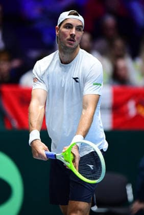 Tennis Davis Cup 2026: Deutschland - Peru am 06.02.2026 im Castello in Düsseldorf Jan-Lennard Struff ( GER ) Nordrhein-Westfalen Deutschland