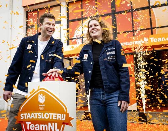 MILAN Sven Kramer and Ireen Wüst open the TeamNL House. The House is where Dutch people gather during the Winter Olympics to celebrate, among other things, the successes of Dutch athletes. ROBIN VAN LONKHUIJSEN ANP xVIxANPxSportx xxANPxIVx 549899494 originalFilename: 549899494.jpg