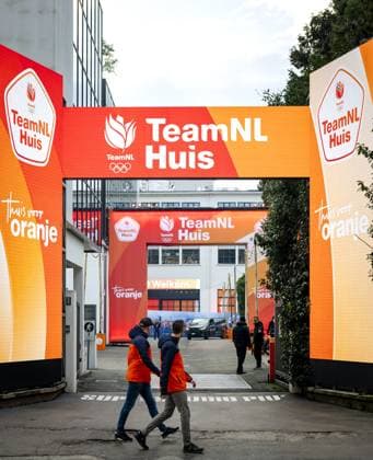 MILAN Exterior of the TeamNL House. The House is where Dutch people gather during the Winter Olympics to celebrate, among other things, the successes of Dutch athletes. ROBIN VAN LONKHUIJSEN ANP xVIxANPxSportx xxANPxIVx 549899544 originalFilename: 549899544.jpg