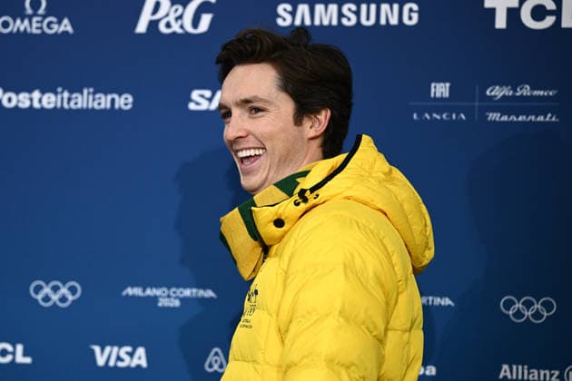 2026 WINTER Olympic Games, Olympische Spiele, Olympia, OS Australian snowboarder and five time Olympian Scotty James speaks to media during a press conference, PK, Pressekonferenz at Livigno Snow Park during the 2026 Milano Cortina Winter Olympic Games in Italy, Saturday, February 7, 2026. ( NO ARCHIVING, EDITORIAL USE ONLY LIVIGNO SONDRIO ITALY  Copyright: xDANxHIMBRECHTSx 20260207164615694224