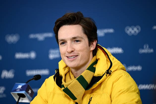2026 WINTER Olympic Games, Olympische Spiele, Olympia, OS Australian snowboarder and five time Olympian Scotty James speaks to media during a press conference, PK, Pressekonferenz at Livigno Snow Park during the 2026 Milano Cortina Winter Olympic Games in Italy, Saturday, February 7, 2026. ( NO ARCHIVING, EDITORIAL USE ONLY LIVIGNO SONDRIO ITALY  Copyright: xDANxHIMBRECHTSx 20260207154382085284