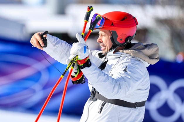 OLYMPICS - Winter Olympic Games, Olympische Spiele, Olympia, OS Milano Cortina 2026 BORMIO,ITALY,07.FEB.26 - OLYMPICS, ALPINE SKIING - Winter Olympic Games Milano Cortina 2026, downhill, men. Image shows camera racer Joachim Puchner (ORF).  GEPAxpictures xGEPAxpictures xWo