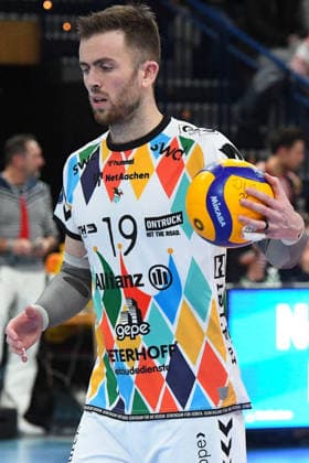 Ryan Poole (Powervolleys Düren, 19), Porträt, Portrait, 06.02.2026, Düren (Deutschland), Volleyball, 1. Bundesliga Männer, SWD Powervolleys Düren - FT 1844 Freiburg