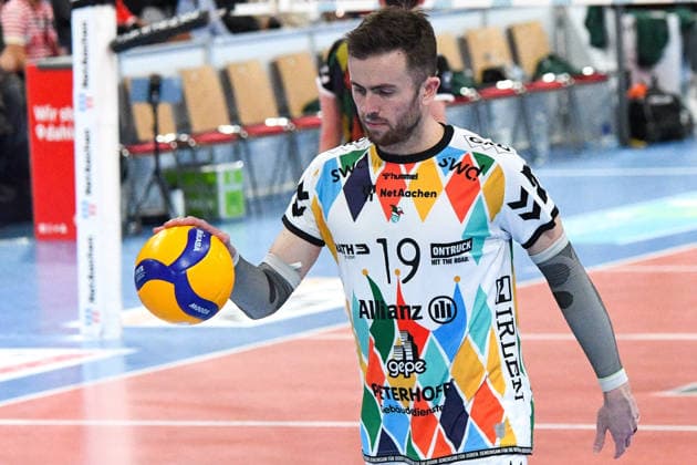 Ryan Poole (Powervolleys Düren, 19), Porträt, Portrait, 06.02.2026, Düren (Deutschland), Volleyball, 1. Bundesliga Männer, SWD Powervolleys Düren - FT 1844 Freiburg