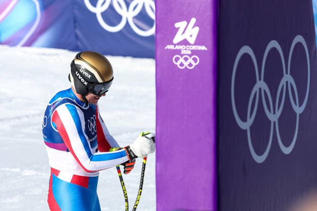 Nils Alphand (FRA) during the Olympic Winter games, Winterspiele,Spiele, Summer games Milano-Cortina 2026, Alpine Skiing Men s Downhill on February 07, 2026 at Stelvio Ski Centre in Bormio, Italy  Copyright: xSergioxBisi IPAxSportx xipa-agency.netx xx IPA_71061675 IPA_Agency_IPA71061675