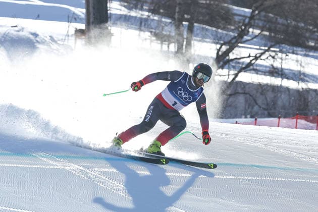 GIOCHI OLIMPICI - Olimpiadi Invernali Milano-Cortina 2026 - Alpine Skiing Men s Downhill Daniel Hemetsberger (AUT) during the Olympic Winter games, Winterspiele,Spiele, Summer games Milano-Cortina 2026, Alpine Skiing Men s Downhill on February 07, 2026 at Stelvio Ski Centre in Bormio, Italy Cortina D Ampezzo Italy  Copyright: xIPAxSport ABACAx