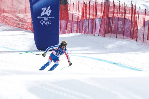 Nils Allegre (FRA) during the Olympic Winter games, Winterspiele,Spiele, Summer games Milano-Cortina 2026, Alpine Skiing Men s Downhill on February 07, 2026 at Stelvio Ski Centre in Bormio, Italy  Copyright: xSergioxBisi IPAxSportx xipa-agency.netx xx IPA_71062173 IPA_Agency_IPA71062173