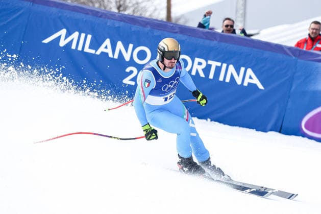 Winter Olympics - Alpine Skiing Men s Downhill Dominik Paris (ITA) during the Olympic Winter games, Winterspiele,Spiele, Summer games Milano-Cortina 2026, Alpine Skiing Men s Downhill on February 07, 2026 at Stelvio Ski Centre in Bormio, Italy Photo by Sergio Bisi IPA ABACAPRESS.COM Cortina D Ampezzo Italy  Copyright: xIPAxSport ABACAx
