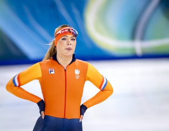 MILAN - Jutta Leerdam is training for the 1,000 meters in long track Speed skating, Eisschnelllauf at the Milan Speed Skating Stadium at the Milan Winter Olympics. SEM VAN DER WAL ANP xVIxANPxSportx xxANPxIVx 549907630 originalFilename: 549907630.jpg