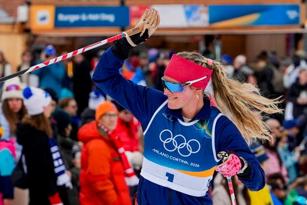 Winter Olympics in Milan Cortina 2026 Val di Fiemme, Italy 20260207. Jessie Diggins from the USA warming up before the women s 20 km cross-country skiathlon at Lago di Tesero during the Milan Cortina 2026 Winter Olympics. Photo: Lise Aserud NTB Val di Fiemme Italy EDITORIAL USE ONLY. RESTRICTED USE FOR BETTING COMPANIES Ref:_SPOCROn49oNOJY.jpg *** Winter Olympics in Milan Cortina 2026 Val di Fiemme, Italy 20260207 Jessie Diggins from the USA warming up before the women s 20 km cross country skiathlon at Lago di Tesero during the Milan Cortina 2026 Winter Olympics Photo Lise Aserud NTB Val di Fiemme Italy EDITORIAL USE ONLY RESTRICTED USE FOR BETTING COMPANIES  Copyright: xLisexAserudx xNTBx
