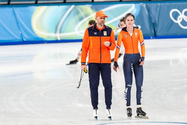 2026-02-07 - Milano Cortina 2026 Winter Olympics Training MILAN, ITALY - FEBRUARY 7: Arjan Samplonius, Bente Kerkhoff of Netherlands during a training before the Milano Cortina 2026 Winter Olympics at the Milano Speed skating, Eisschnelllauf Arena on February 7, 2026 in Milan, Italy Milan Milano Speed Skating Arena Italy Content not available for redistribution in The Netherlands directly or indirectly through any third parties. Copyright: xAndrexWeeningx