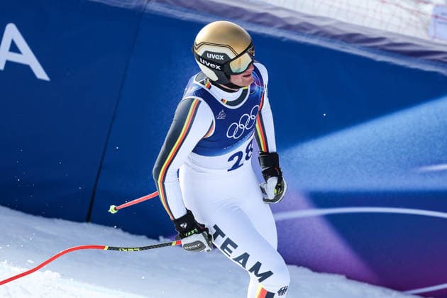 Simon Jocher (GER) during the Olympic Winter games, Winterspiele,Spiele, Summer games Milano-Cortina 2026, Alpine Skiing Men s Downhill on February 07, 2026 at Stelvio Ski Centre in Bormio, Italy  Copyright: xSergioxBisi IPAxSportx xipa-agency.netx xx IPA_71063160 IPA_Agency_IPA71063160
