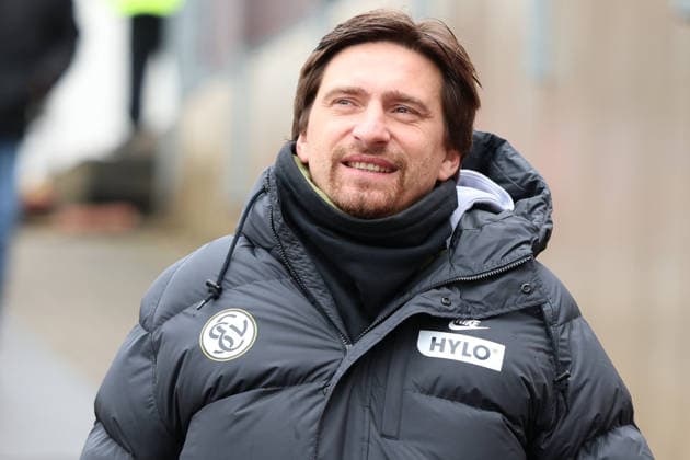 07.02.2026, xrekx, Fussball 2.Bundesliga, SV Elversberg - Hertha BSC Berlin v.l. Vincent Wagner Trainer (SV 07 Elversberg) (DFL DFB REGULATIONS PROHIBIT ANY USE OF PHOTOGRAPHS as IMAGE SEQUENCES and or QUASI-VIDEO) Elversberg