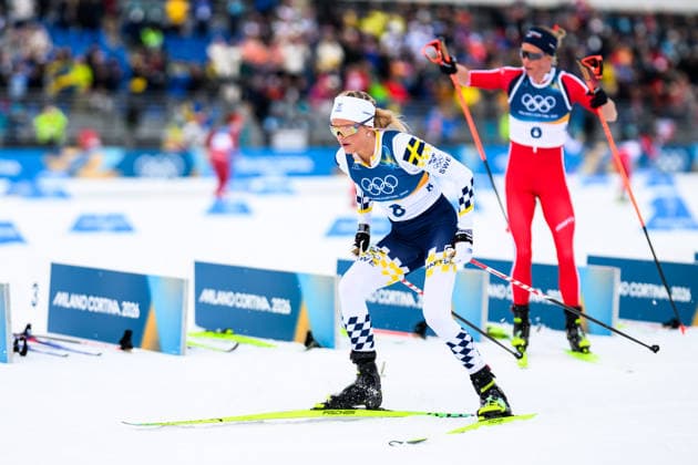 260207 Frida Karlsson of Sweden and Astrid oyre Slind of Norway compete in the women s 20 km cross-country skiing skiathlon during day 1 of the 2026 Winter Olympics on February 7, 2026 in Val di Fiemme. Photo: Maxim Thore BILDBYRAN kod MT MT0961 skidor cross-country skiing langrenn Olympic Games, Olympische Spiele, Olympia, OS olympics winter olympics os ol olympiska spel vinter-os olympiske leker milano cortina 2026 milan cortina 2026 milano cortina 2026 olympic games milano cortina 2026 winter olympic games milano cortina-os milano cortina-ol vinter-ol 1 bbeng skiathlon dam norge sverige *** 260207 Frida Karlsson of Sweden and Astrid oyre Slind of Norway compete in the women s 20 km cross country skiing skiathlon during day 1 of the 2026 Winter Olympics on February 7, 2026 in Val di Fiemme Photo Maxim Thore BILDBYRAN kod MT MT0961 skidor cross country skiing langrenn olympic games olympics winter olympics os ol olympiska spel vinter os olympiske leker milano cortina 2026 milan cortina 2026 milano cortina 2026 olympic games milano cortina 2026 winter olympic games milano cortina os milano cortina ol vinter ol 1 bbeng skiathlon dam norge sverige  Copyright: MAXIMxTHORE BB260207MT024