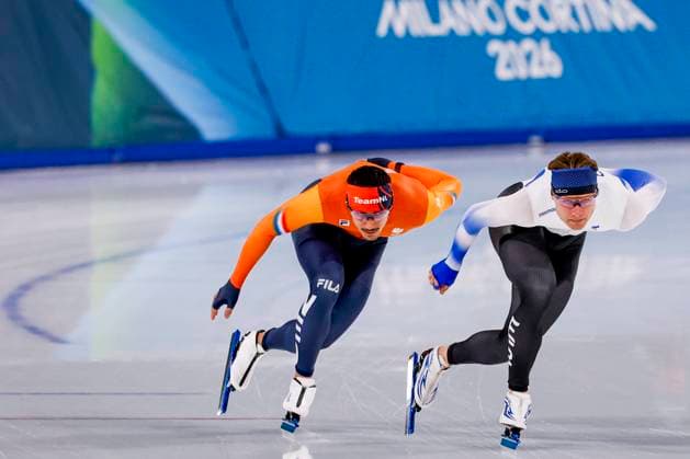 Sebas Diniz of the Netherlands during a training Around the Games, Milano Cortina 2026 Winter Olympics: Day 1, Speed skating, Eisschnelllauf - Milano Cortina 2026 Winter Olympics: Day 1, Milano Speed Skating Stadium, February 7, 2026, Milan, Italy.
