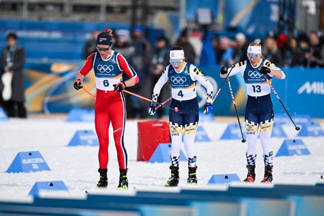 VAL DI FIEMME, ITALIEN 20260207 Norges Astrid Öyre Slind, Sveriges Ebba Andersson och Jonna Sundling i damernas skiathlon 10+10 km under vinter-OS i Val di Femme i Italien. VAL DI FIEMME ITALIEN x10430x *** VAL DI FIEMME, ITALY 20260207 Norways Astrid Öyre Slind, Swedens Ebba Andersson and Jonna Sundling in the womens skiathlon 10 10 km during the Winter Olympics in Val di Femme, Italy VAL DI FIEMME ITALY x10430x  Copyright: xChristinexOlsson TTx OS 2026 SKIDOR
