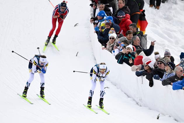 VAL DI FIEMME, ITALY 20260207 Sweden s Ebba Andersson and Frida Karlsson in the women s skiathlon 10+10 km during the Winter Olympics in Val di Femme in Italy. VAL DI FIEMME ITALY x10430x *** VAL DI FIEMME, ITALY 20260207 Sweden s Ebba Andersson and Frida Karlsson in the women s skiathlon 10 10 km during the Winter Olympics in Val di Femme in Italy VAL DI FIEMME ITALY x10430x  Copyright: xChristinexOlsson TTx OLYMPICS 2026 SKIING