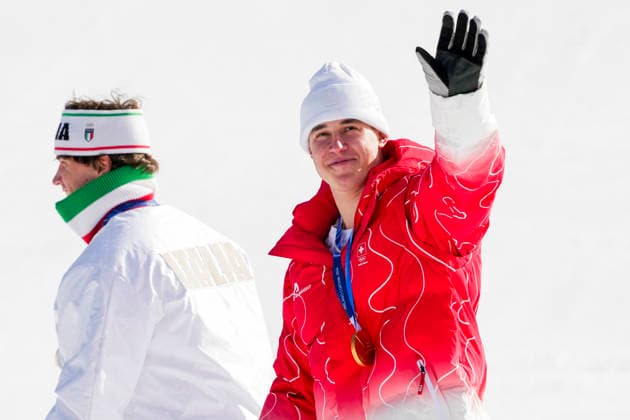Winter Olympics in Milan Cortina 2026 Bormio, Italy 20260207. Franjo von Allmen from Switzerland on the podium after the men s alpine downhill at the Winter Olympics in Milan Cortina 2026. Photo: Cornelius Poppe NTB Bormio Italy EDITORIAL USE ONLY. RESTRICTED USE FOR BETTING COMPANIES Ref:_SPOc8T3Ngox0Po.jpg *** Winter Olympics in Milan Cortina 2026 Bormio, Italy 20260207 Franjo von Allmen from Switzerland on the podium after the men s alpine downhill at the Winter Olympics in Milan Cortina 2026 Photo Cornelius Poppe NTB Bormio Italy EDITORIAL USE ONLY RESTRICTED USE FOR BETTING COMPANIES  Copyright: xCorneliusxPoppex xNTBx