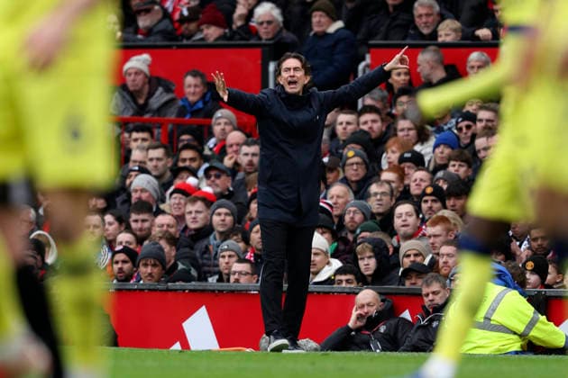 Manchester United, ManU v Tottenham Hotspur - Premier League Thomas Frank, Manager of Tottenham Hotspur on the side line during the Premier League match between Manchester United and Tottenham Hotspur at Old Trafford on February 7, 2026 in Manchester, England. WARNING! This Photograph May Only Be Used For Newspaper And Or Magazine Editorial Purposes. May Not Be Used For Publications Involving 1 player, 1 Club Or 1 Competition Without Written Authorisation From Football DataCo Ltd. For Any Queries, Please Contact Football DataCo Ltd on +44 (0) 207 864 9121 Manchester Old Trafford England United Kingdom Copyright: xAllstarxPicturexLibraryxLtdx