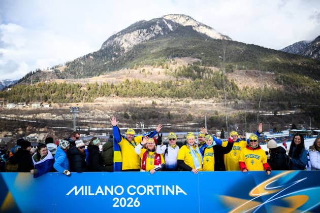 260207 Fans of Sweden during the women s 20 km cross-country skiing skiathlon during day 1 of the 2026 Winter Olympics on February 7, 2026 in Val di Fiemme. Photo: Maxim Thore BILDBYRAN kod MT MT0961 skidor cross-country skiing langrenn Olympic Games, Olympische Spiele, Olympia, OS olympics winter olympics os ol olympiska spel vinter-os olympiske leker milano cortina 2026 milan cortina 2026 milano cortina 2026 olympic games milano cortina 2026 winter olympic games milano cortina-os milano cortina-ol vinter-ol 1 bbeng skiathlon dam publik *** 260207 Fans of Sweden during the women s 20 km cross country skiing skiathlon during day 1 of the 2026 Winter Olympics on February 7, 2026 in Val di Fiemme Photo Maxim Thore BILDBYRAN kod MT MT0961 skidor cross country skiing langrenn olympic games olympics winter olympics os ol olympiska spel vinter os olympiske leker milano cortina 2026 milan cortina 2026 milano cortina 2026 olympic games milano cortina 2026 winter olympic games milano cortina os milano cortina ol vinter ol 1 bbeng skiathlon dam publik  Copyright: MAXIMxTHORE BB260207MT053