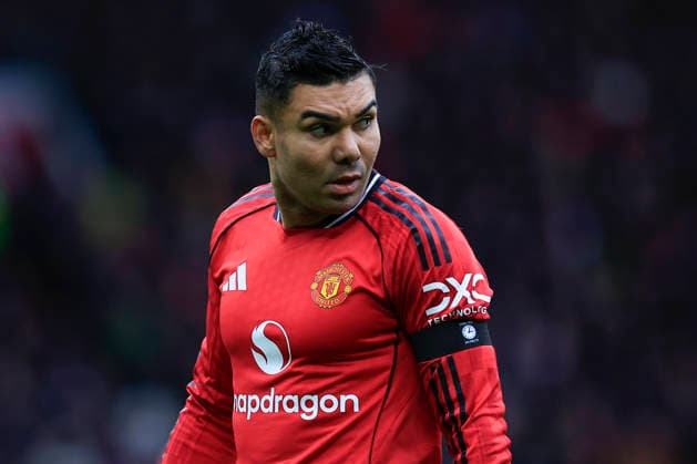 Manchester United, ManU v Tottenham Hotspur, Premier League Casemiro (18) of Manchester United during the Premier League match between Manchester United and Tottenham Hotspur at Old Trafford, Manchester, UK on 7 February 2026. Manchester Old Trafford Greater Manchester UK Editorial use only DataCo restrictions apply See www.football-dataco.com , Copyright: xConorxMolloyx PSI-23700-0034