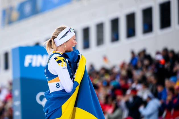 260207 Frida Karlsson of Sweden celebrates after winning the women s 20 km cross-country skiing skiathlon during day 1 of the 2026 Winter Olympics on February 7, 2026 in Val di Fiemme. Photo: Maxim Thore BILDBYRAN kod MT MT0961 skidor cross-country skiing langrenn Olympic Games, Olympische Spiele, Olympia, OS olympics winter olympics os ol olympiska spel vinter-os olympiske leker milano cortina 2026 milan cortina 2026 milano cortina 2026 olympic games milano cortina 2026 winter olympic games milano cortina-os milano cortina-ol vinter-ol 1 bbeng skiathlon dam sverige os-guld guld jubel medalj *** 260207 Frida Karlsson of Sweden celebrates after winning the women s 20 km cross country skiing skiathlon during day 1 of the 2026 Winter Olympics on February 7, 2026 in Val di Fiemme Photo Maxim Thore BILDBYRAN kod MT MT0961 skidor cross country skiing langrenn olympic games olympics winter olympics os ol olympiska spel vinter os olympiske leker milano cortina 2026 milan cortina 2026 milano cortina 2026 olympic games milano cortina 2026 winter olympic games milano cortina os milano cortina ol vinter ol 1 bbeng skiathlon dam sverige os guld guld jubel medalj  Copyright: MAXIMxTHORE BB260207MT060
