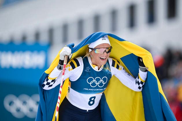 VAL DI FIEMME, ITALY 20260207 Sweden s Frida Karlsson takes gold in the women s skiathlon 10+10 km during the Winter Olympics in Val di Femme in Italy. VAL DI FIEMME ITALY x10430x *** VAL DI FIEMME, ITALY 20260207 Sweden s Frida Karlsson takes gold in the women s skiathlon 10 10 km during the Winter Olympics in Val di Femme in Italy VAL DI FIEMME ITALY x10430x  Copyright: xChristinexOlsson TTx OLYMPICS 2026 SKIING