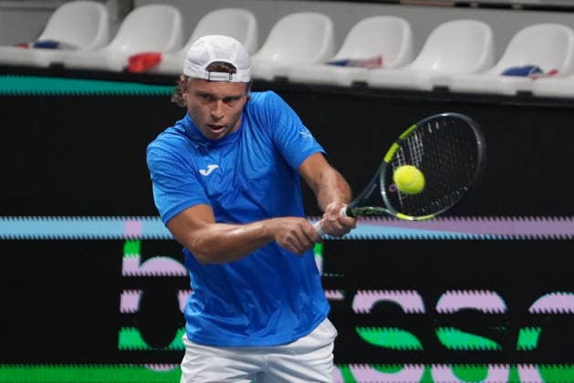 February 7, 2026, Le Portel, Bretagne, France: Alexandre Muller of French during the Davis Cup 2026, Qualifiers tennis event on 7 February 2026 at Le Chaudron in Le Portel, France - Photo Le Portel France - ZUMAl193 20260207_zsp_l193_030 Copyright: xLaurentxLairysx