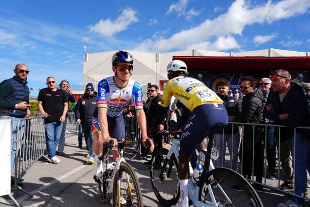 Belgian Remco Evenepoel pictured before stage 4 of the 2026 Volta Comunitat Valenciana, Tour of Valencia cycling race, a race from La Nucia to Teulada Moraira (172,2 km), on Saturday 07 February 2026 in Spain. The race takes place from 4 to 8 February and runs through the three provinces of the Valencian Community. JOMAxGARCIA  x161735554x