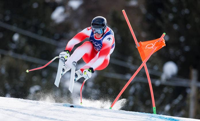 OLYMPICS - Winter Olympic Games, Olympische Spiele, Olympia, OS Milano Cortina 2026 BORMIO,ITALY,07.FEB.26 - OLYMPICS, ALPINE SKIING - Winter Olympic Games Milano Cortina 2026, downhill, men. Image shows Franjo von Allmen (SUI).  GEPAxpictures xHaraldxSteiner