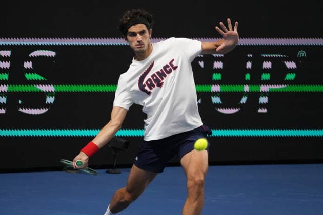 February 7, 2026, Le Portel, Bretagne, France: Pierre - Hugues Herbert of French during the Davis Cup 2026, Qualifiers tennis event on 7 February 2026 at Le Chaudron in Le Portel, France - Photo Le Portel France - ZUMAl193 20260207_zsp_l193_042 Copyright: xLaurentxLairysx