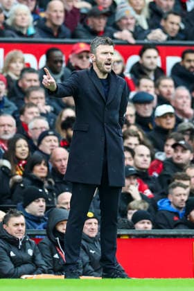 Manchester United, ManU v Tottenham Hotspur, Premier League Manchester United head coach Michael Carrick reacts and gestures during the Manchester United v Tottenham Hotspur Premier League match at Old Trafford, Manchester, England on 7 February 2026 Credit: Phil Duncan Every Second Media Editorial use only. All images are copyright Every Second Media Limited. No images may be reproduced without prior permission. All rights reserved. Premier League and Football League images are subject to licensing agreements with Football DataCo Limited. see https: www.football-dataco.com Copyright: xIMAGO EveryxSecondxMediax ESM-1790-0028 PhilxDuncanx xEveryxSecondxMediax